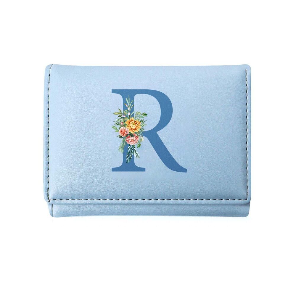 9840 Initial Wallet Small Teen Girl Travel Daily Necessities, Compact